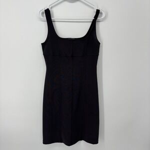 EVOLUTION NOT‎ REVOLUTION Vintage Gray Mini Dress Body Con Size Medium Y2K 90s